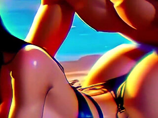 (4K) AI 3D Animated Porn  Goth Latina Baddie Worships Big White Cock (Interracial ASMR) - AI Visuals X