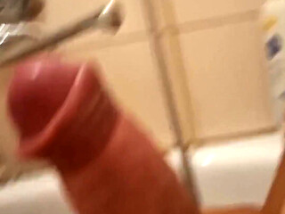 Masturbated in the Bathtub