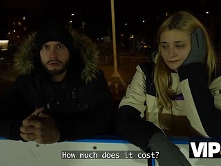 Vip4k. Funky Town got caught at a public skating rink and got nailed