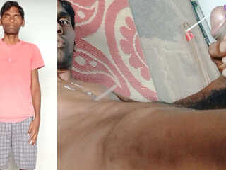 Rajesh Playboy 993 Masturbating Big Cock and Cumming on the Chest. Spanking Butt Stroking Dick