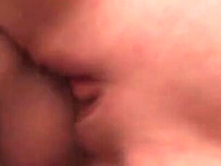 Sexy blonde pussy fucking double cock sucking threesome