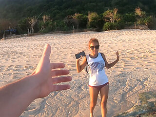 Thai GF beach visit and sex at home