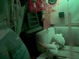 Blindfolded Tattooed Tease In The Small Dark Space Balls Deep Throat, Anal, Facial Reward