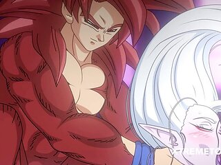 Goku SSJ4 gets it on with Arinsu in steamy Dragon Ball fan art