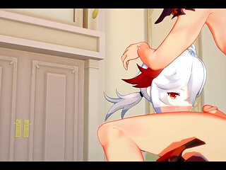 Genshin Impact Hentai - Tartaglia and Kazuha Hardsex - Japanese Asian Manga Anime Film Game Porn
