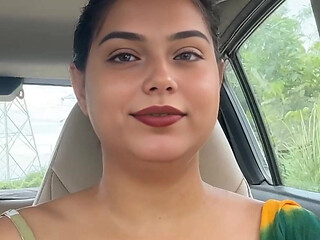 Doggystyle Handjob for Friend in Car Outdoors - Risky Sex Hindi Audio