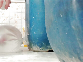 Solo Anal Fun with Cum by Hand