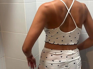 Good Blowjob with Cum on Cloths