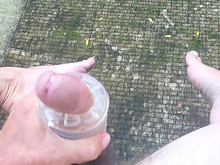 Jacking Off Outside