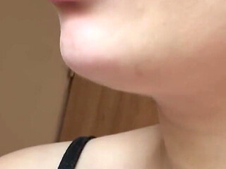 A Giantess Stepmom Traps Her Tiny Ex-husband in a Trap Made of Chewing Gum; She Chews, Blows Bubbles,