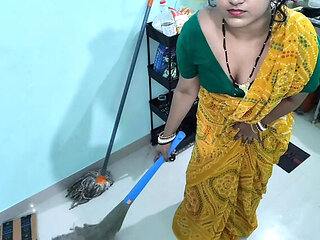 Indian Maid Shraddha Pandey Fucks Owner For Advance Money - Horny Desi Bhabhi Deep Throat Blowjob & Doggy Style Sex