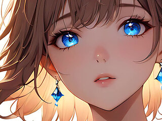 Butterfly Radiance a Beautiful Young Woman with Glowing Wings Around Her