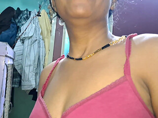Indian Wife Kavya Blowjob Cum on Tits