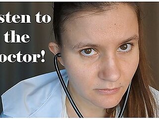 Toxic Russian Doctor Tried To Dominate During The Medical Examination, But Fucked Her In A Mouth With Grustina Nectaria