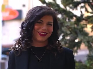 Hot French cougar Gwen, 28, tries new scenes in casting couch meet