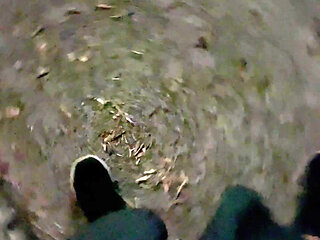 Jerking off in the middle of the street