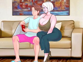 Fit mommy with huge boobs MissKitty2K in a wild cartoon fantasy