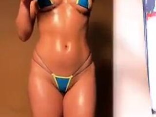 Oil shoot: Babe, Brunette  Latina Porn