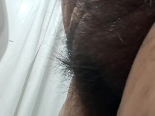 Mature, Hairy, Big MILF Pussy From the Side