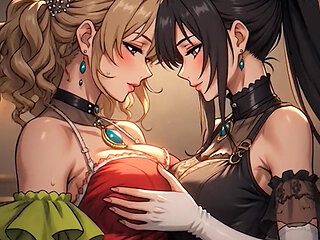 AI Generated Cartoon content, Uncensored video of 18 Year old Anime Girl, Kissing Orgasm of Mature Women