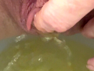 Close up Pussy Pissing - Mila Mynx Piss Slut
