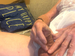 Beige slip and purple panties!