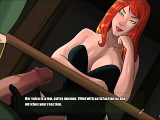 Mary Jane rubs her foot on Doom's Monster cock in footjob - doomination gameplay