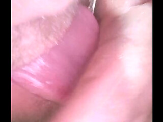 I cum on my hand and lick the cum off