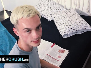 Perv Stepbro Gives Young Stepbrother InDepth Biology Lesson And Creampies His Asshole