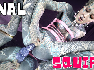 Hippies Pip and Dildo Play ANAL