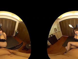 VR Sex with Bunny Babe: Blowjob, Cowgirl  Virtual Reality Porn