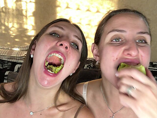 Raw Chew Bite Swallow Tease POV