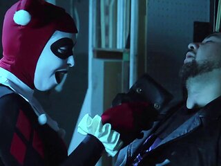 Girl is in trouble and she gets groped by villain