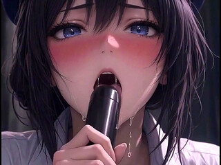 3d Anime Police Cosplay in Prison