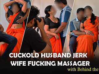 Cuckold Husband Watch Wife Fucking Massager - with Behind the Scenes