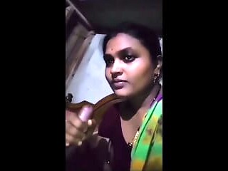 Desi housewife gets a wild blowjob in her bedroom