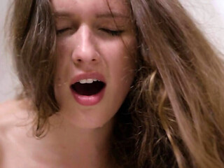 Firm fake tits on a girl who's fucked until she becomes insane