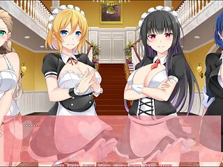 Busty Himeko maid brings the heat in a girls' night out