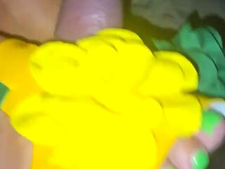 Stepmom in Bright Flip-flops in Bed with Her Stepson