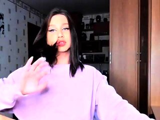 Solo ladyboy masturbation