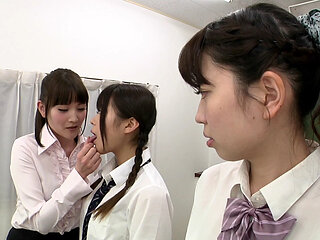 Saliva-drenched lesbian licking frenzy! 2