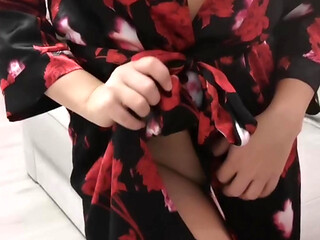 Teasing you in my kimono (full vid on my Onlyfans)