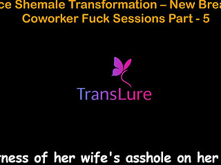English Audio Sex Story - Office Shemale Transformation - New Breasts & Coworker Fuck Sessions - Part 5