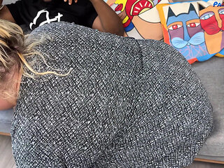 BBW MILF Seduces Black Man Into Fucking Her