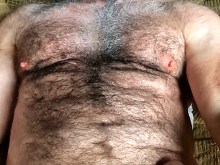Hairy Stepdaddy Masturbates