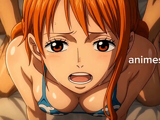 Ro Ro nova zoro fuck Nami in room and she's enjoying her big cock.