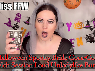 Halloween Spooky Bride Coca-cola Belch Session Loud Unladylike Burps
