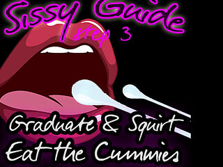 AUDIO ONLY - Sissy guide step 3 graduate and squirt eat the cummies