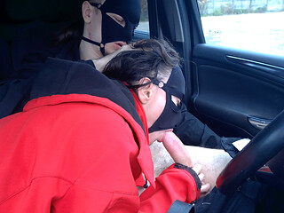 Roman gets a deep blowjob from Sinea in the car! (Exclusive Oral Day Preview)