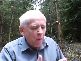 Young 19-Year-Old and Mature Elderly Threesome Fucking Hard at Picnic